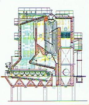 供應雙鍋筒橫置式燃煤蒸汽鍋爐-SHL系列