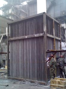 熱管空氣預熱器現場制作