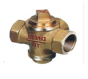 全銅三通內螺紋旋塞